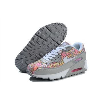 Nike Air Max 90 Womens Shoes New Grey Pink Online Coupon